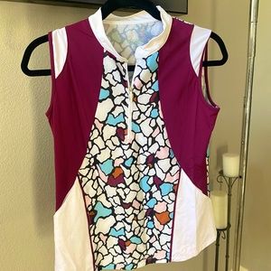 Swing Dish | Women’s Polo | Sleeveless Golf Polo | Size S